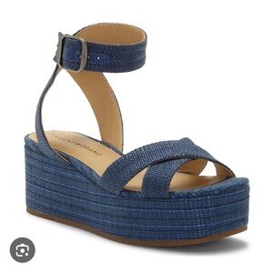 Lucky brand Jean wedges